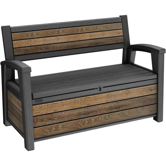 DAFIFY Signature Storage Bench Deck Box For Patio Furniture