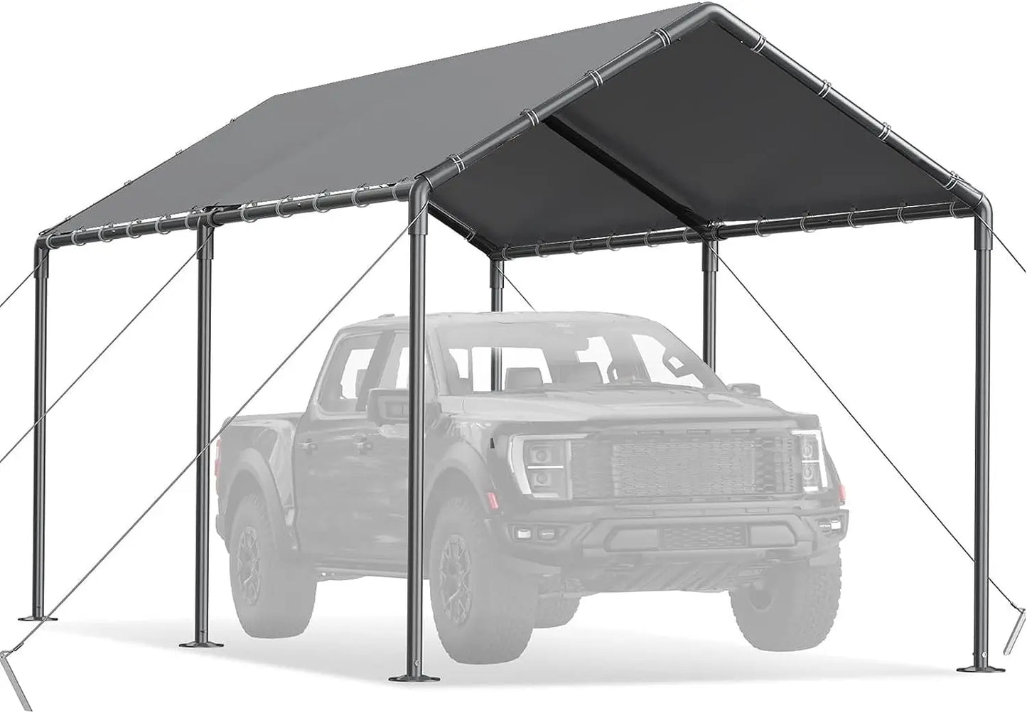 Heavy Duty Metal Carport Waterproof Garage Tent With Stakes