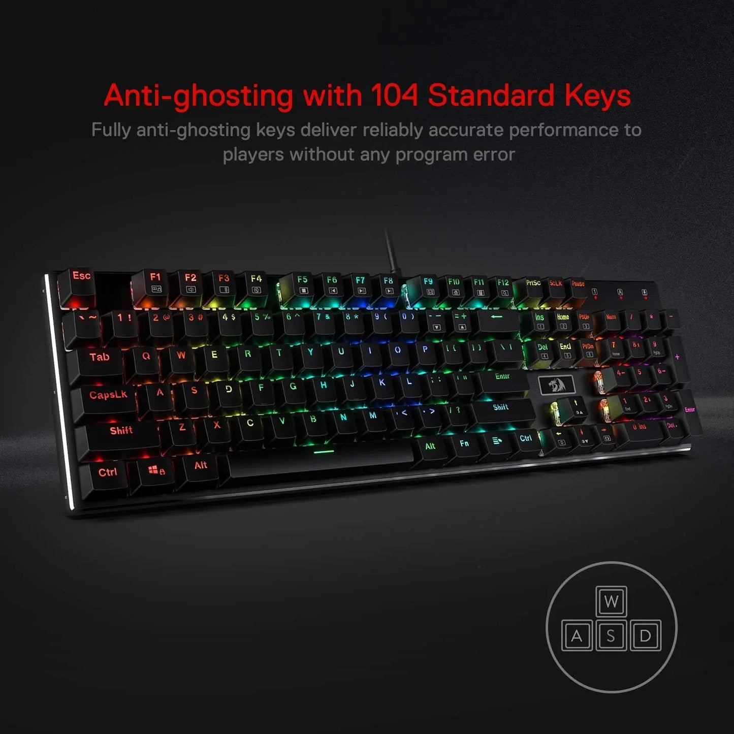 Redragon K556 Mechanical Gaming Keyboard With RGB Backlit Wired