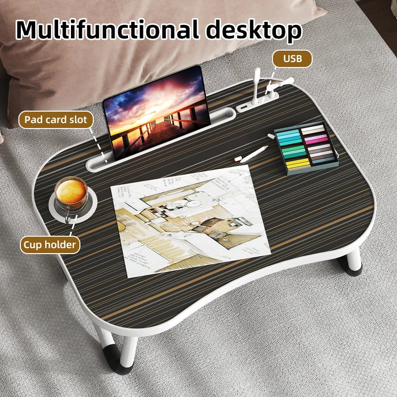 DYJ DAYIKA-S Laptop Bed Tray With Cup Holder Drawer