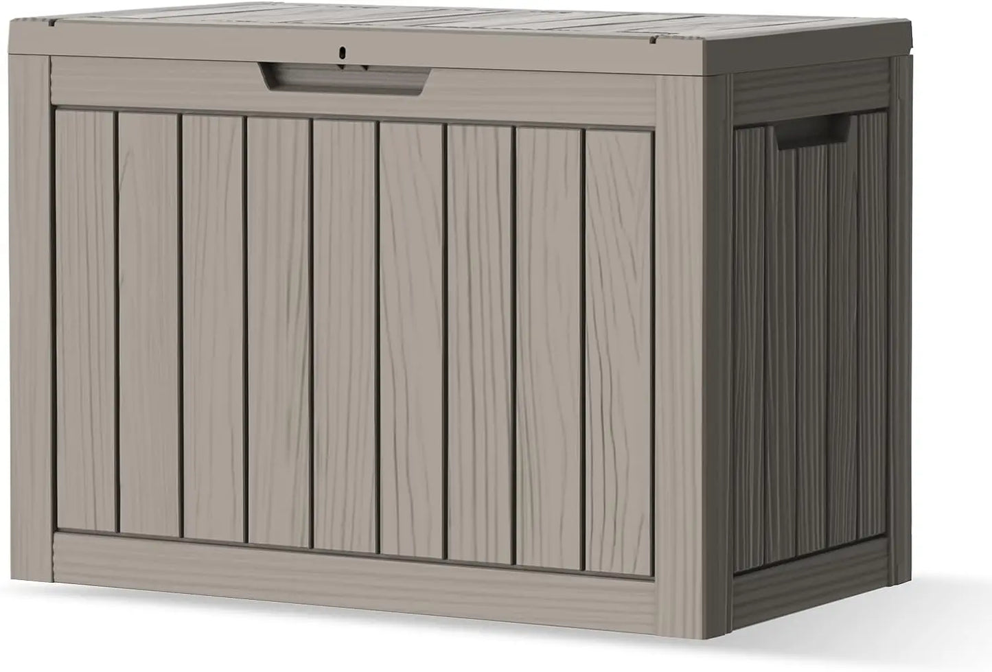 All Weather Deck Box Outdoor Storage Lockable Lid UV Resistant