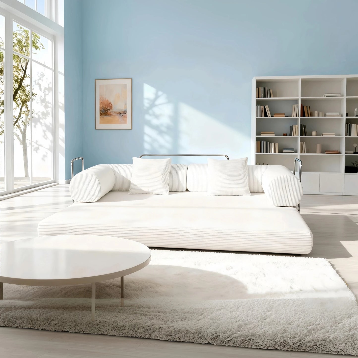Convertible Sectional Sofa Bed For Small Living Spaces With Space Saving Comfort