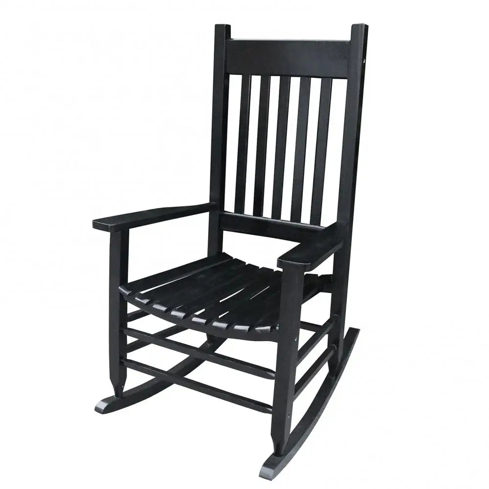 Diowewea Outdoor Wooden Rocking Chair Rustic Country Style