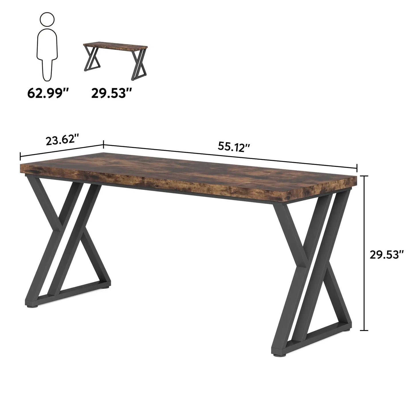 Tribesigns Writing Desk Heavy Duty Z Leg Office Desk