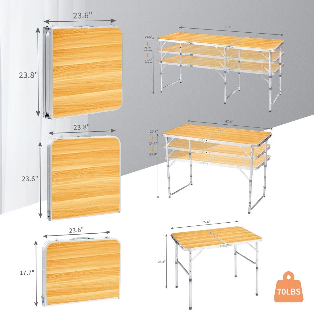 Unbranded Portable Plastic Folding Table For Dining And Parties