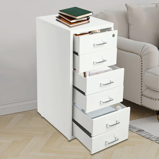 Locking File Cabinet With Metal Wheels For Home Office