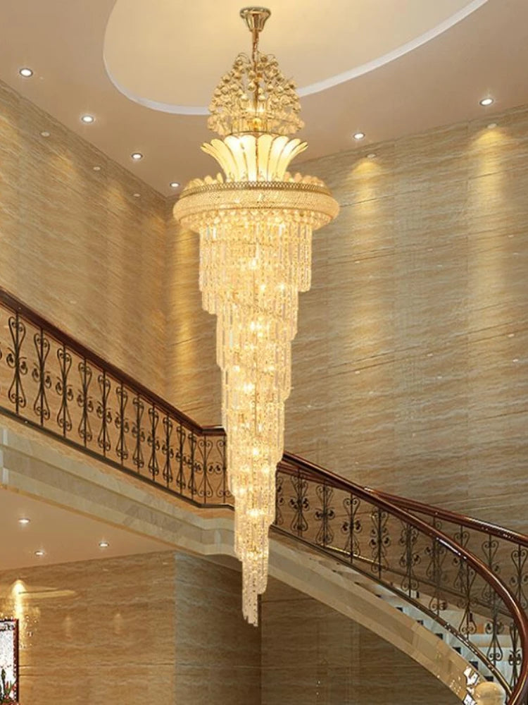 Yue Huqin Imperial Crystal Chandelier For Hotel Hall
