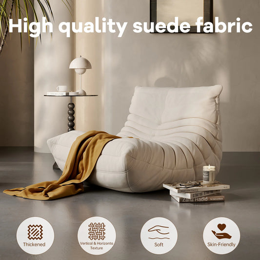 Modern Living Room Bean Bag Floor Sofa With Memory Foam Core For Balanced Support And Comfort