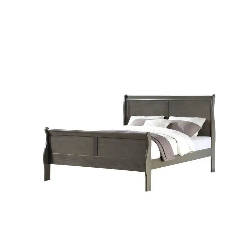 Louis Philippe Sleigh Bed Bedroom Set For Contemporary Master Bedroom Suite Collection
