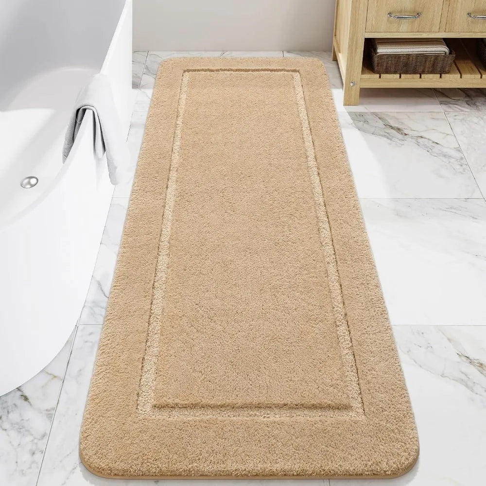 Hign-concerned Non Slip Bath Rug Washable Shower Runner Mat For Safe Bathroom Floors