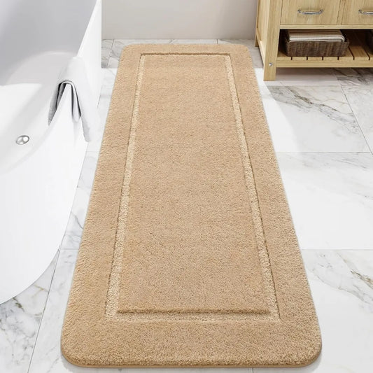 Hign-concerned Non Slip Bath Rug Washable Shower Runner Mat For Safe Bathroom Floors