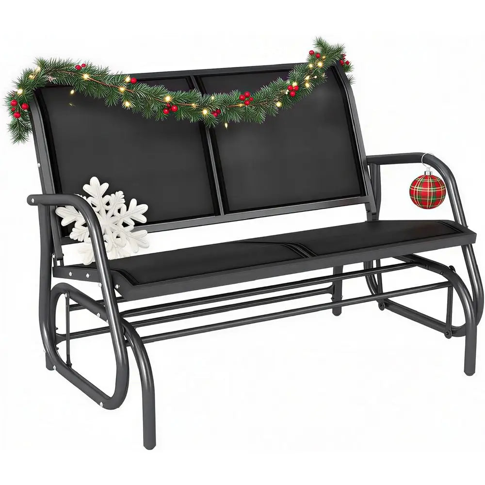 DAFIFY Outdoor Glider Bench Patio Swing for Garden Porch