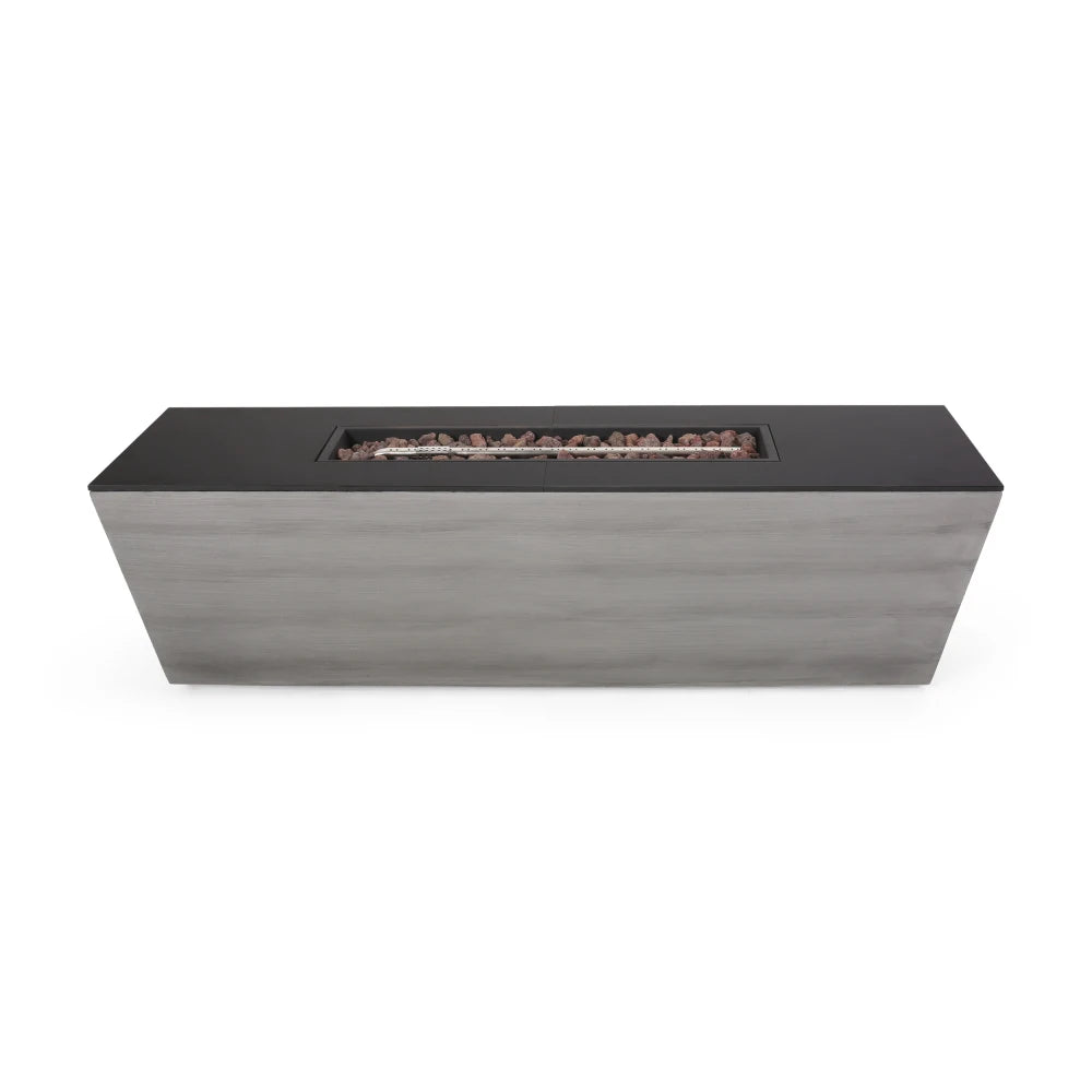 Rectangle MGO Fire Pit 50 000 BTU Outdoor Patio Heater