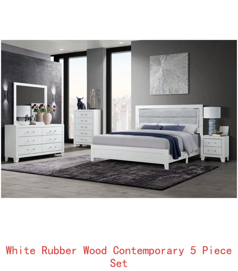 Five Piece Bedroom Set With LED Lighting