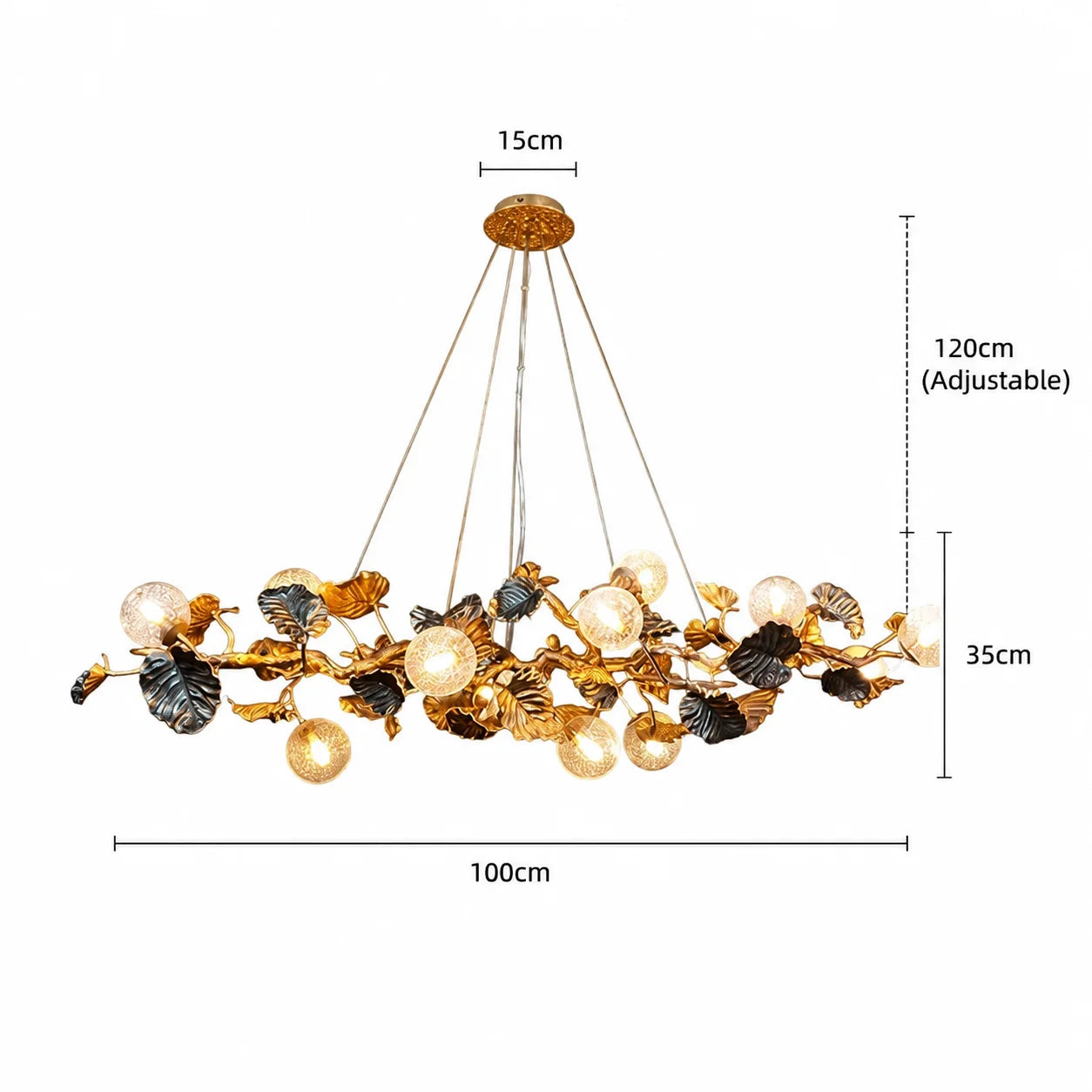 Ruibopad Luxury Postmodern Crystal Chandelier LED Ceiling Light
