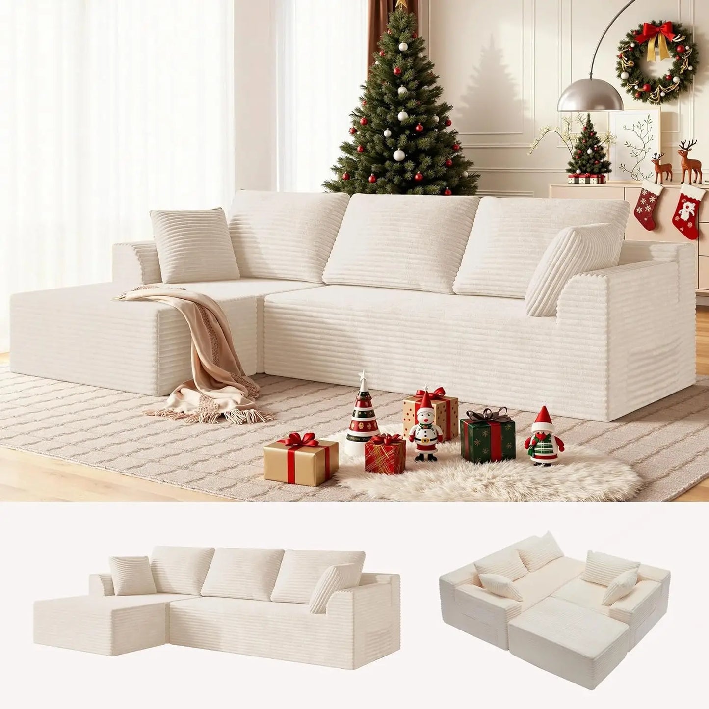 Modular Sectional Sofa With L Shaped Chaise