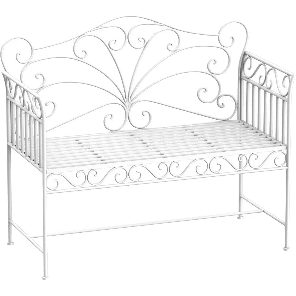 DAFIFY Outdoor Patio Bench With Armrests For Backyard And Poolside