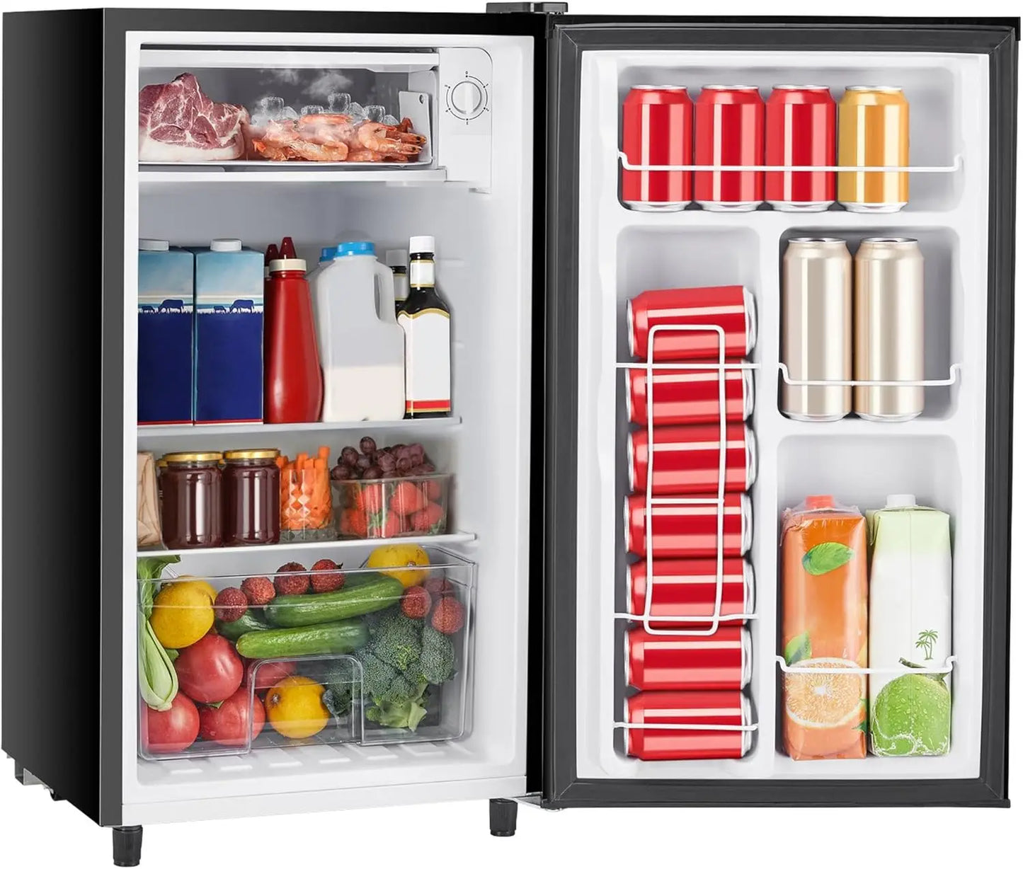 XMSJ 121 To 200L Compact Mini Fridge With Freezer Unit