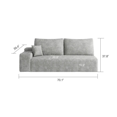 YQXHCN Cloud Module Sofa Set Corduroy Modular Couch