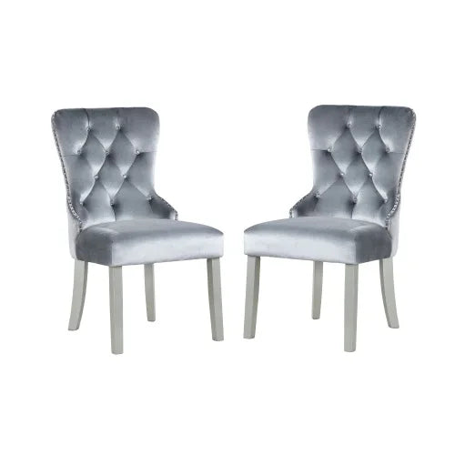 Expandable 7 Piece Dining Set With Leaf And Wingback Chairs