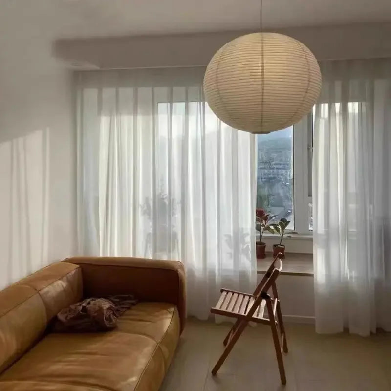 Kluzzi Japanese Style Paper Lampshade Pendant Lamp Rice Paper Chandelier