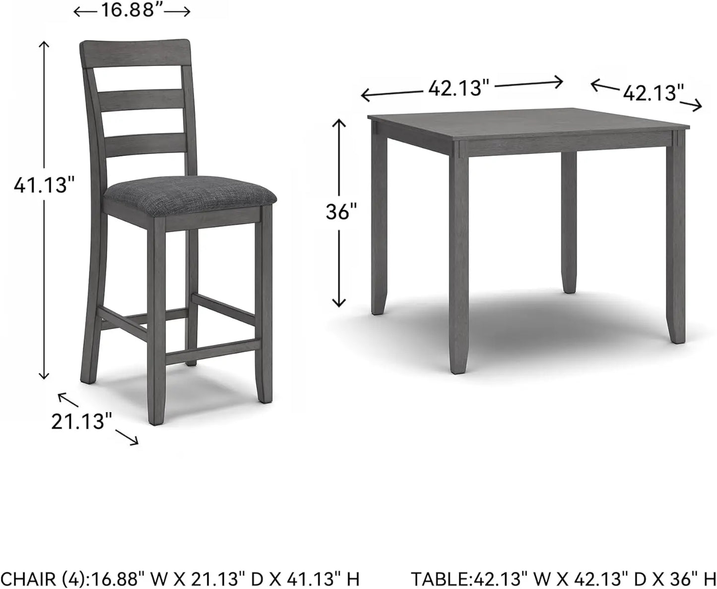 Wood Dining Set Table And Bar Stools For Compact Spaces