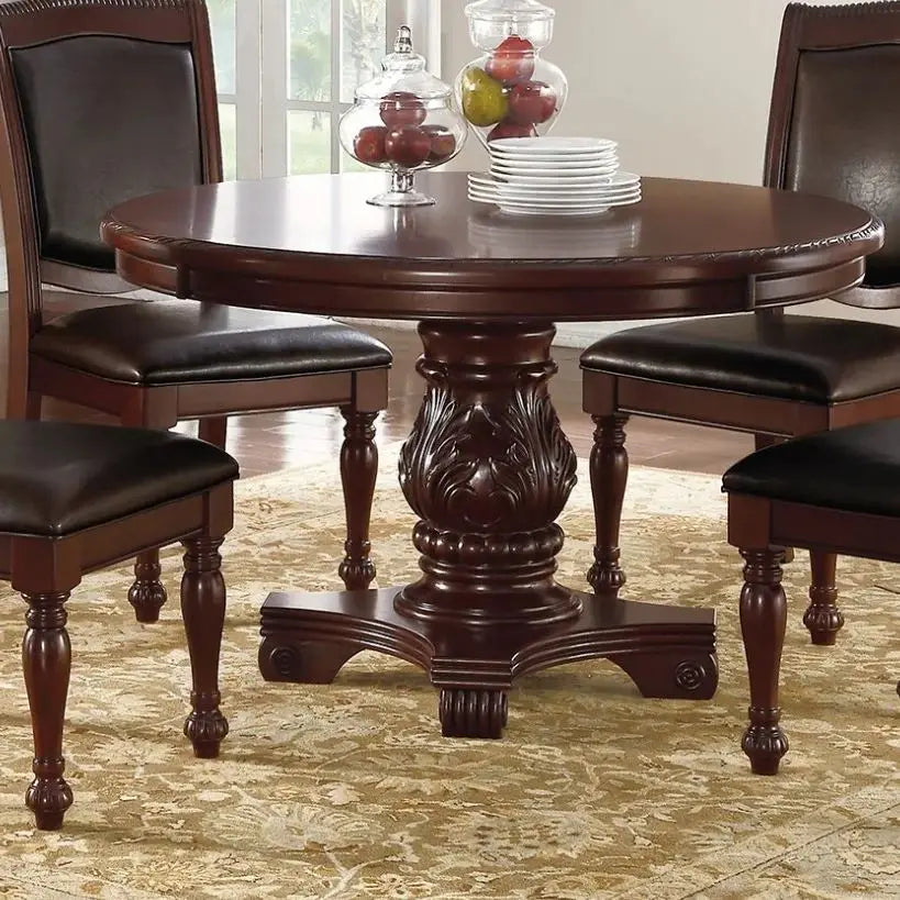 5 Piece Dining Set With Round Table And Four Chairs