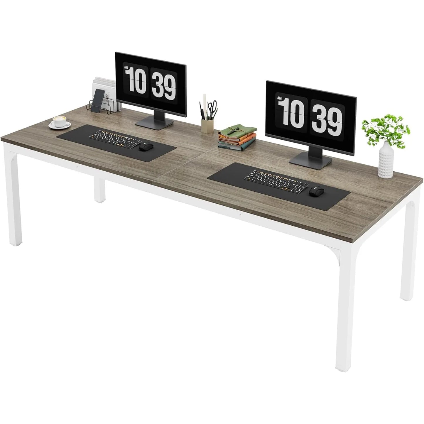 LITTLE TREE Computer Desk For Home Office Spacious Workstation
