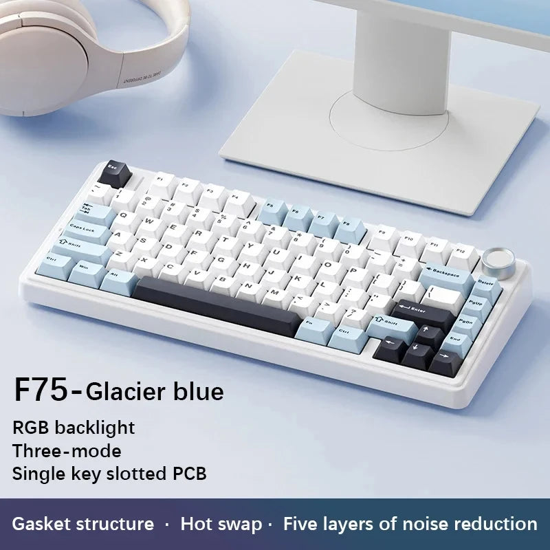 AULA F75 Wireless Bluetooth Gaming Mechanical Keyboard RGB