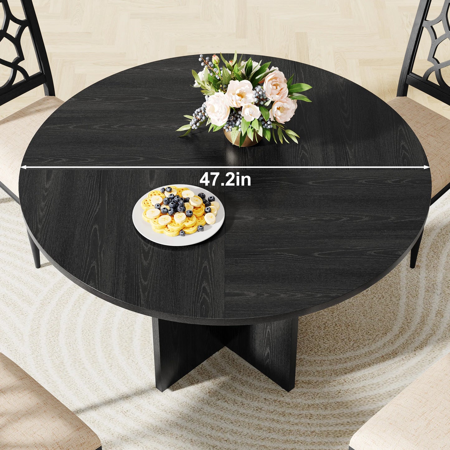 Wooden Dining Table For Four To Six People Dining Room Furniture Waterproof