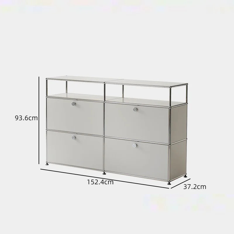 Bigcityfur CornerUnit TV Stand StorageCabinet HeavyDutyMetal DisplayFurniture Framework System