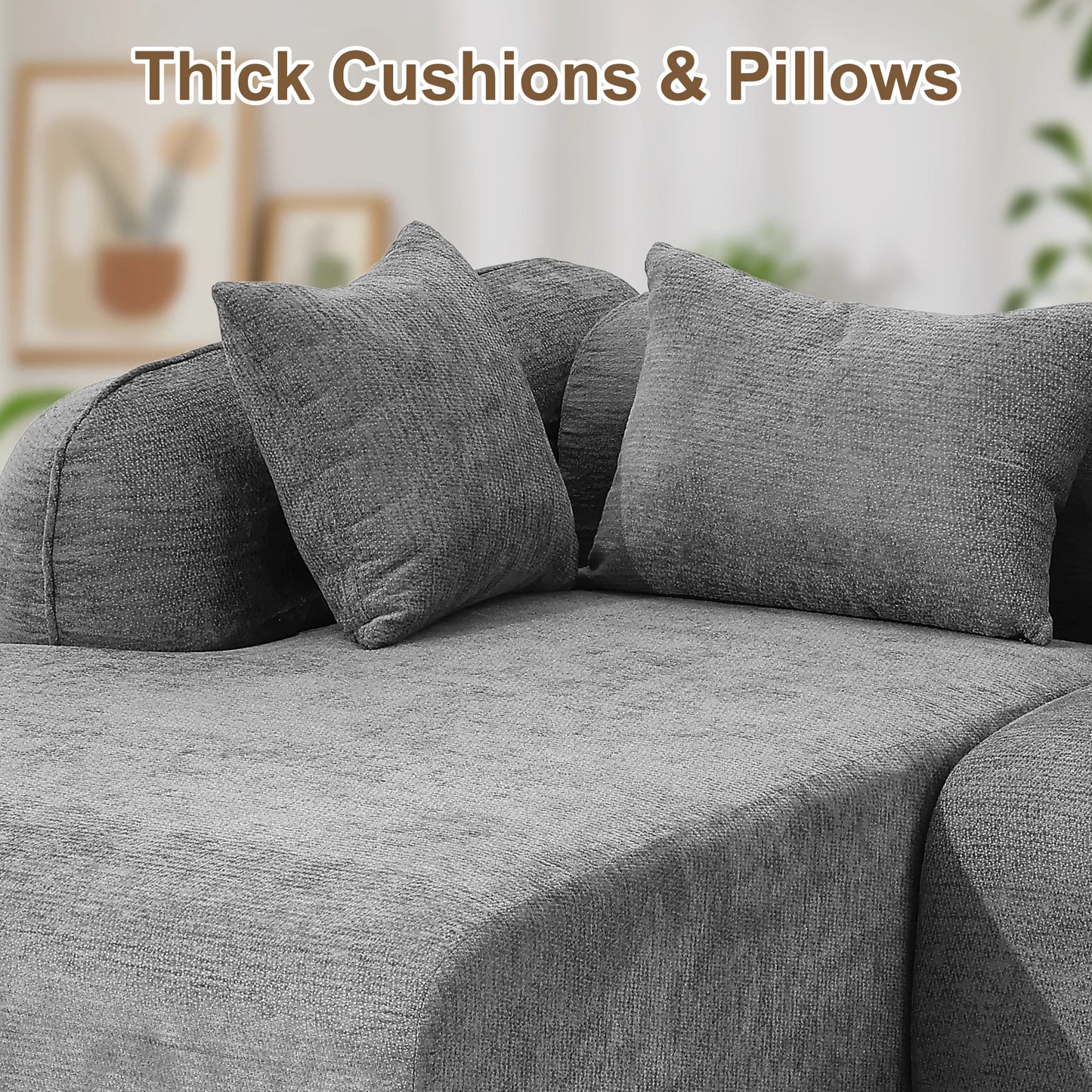 Redlife Sherpa Modular Cloud Sofa Set for Modern Living Rooms