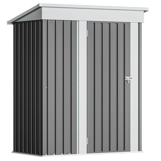 Lockable Metal Outdoor Storage Shed For Garden Anti-Corrosion Customizable