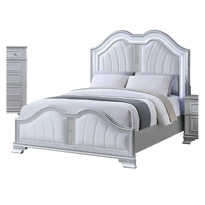 Modern Morocco Platform Bed With Built In USB Port