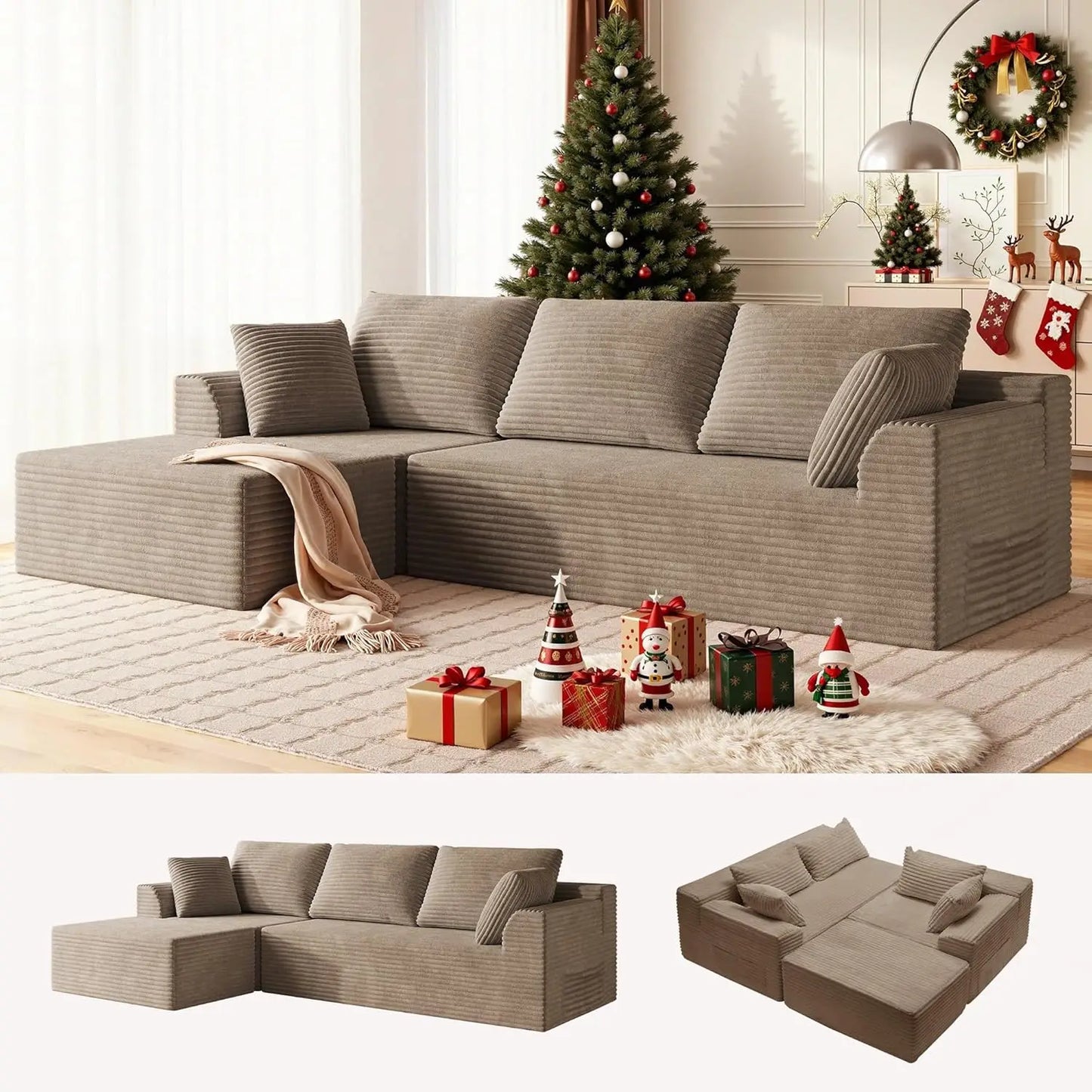 Modular Sectional Sofa With L Shaped Chaise