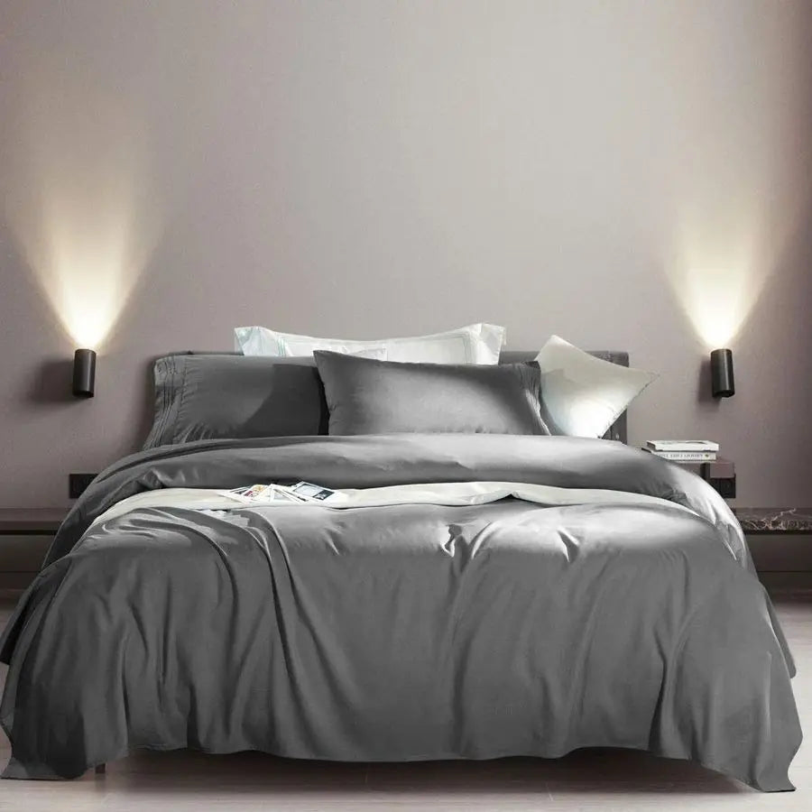 Bed Sheet Set Super Soft Microfiber 1800 Thread Count Luxury Egyptian Sheets Fit 1824 Inch Deep Pocket Mattress Wrinkle6 Piece D