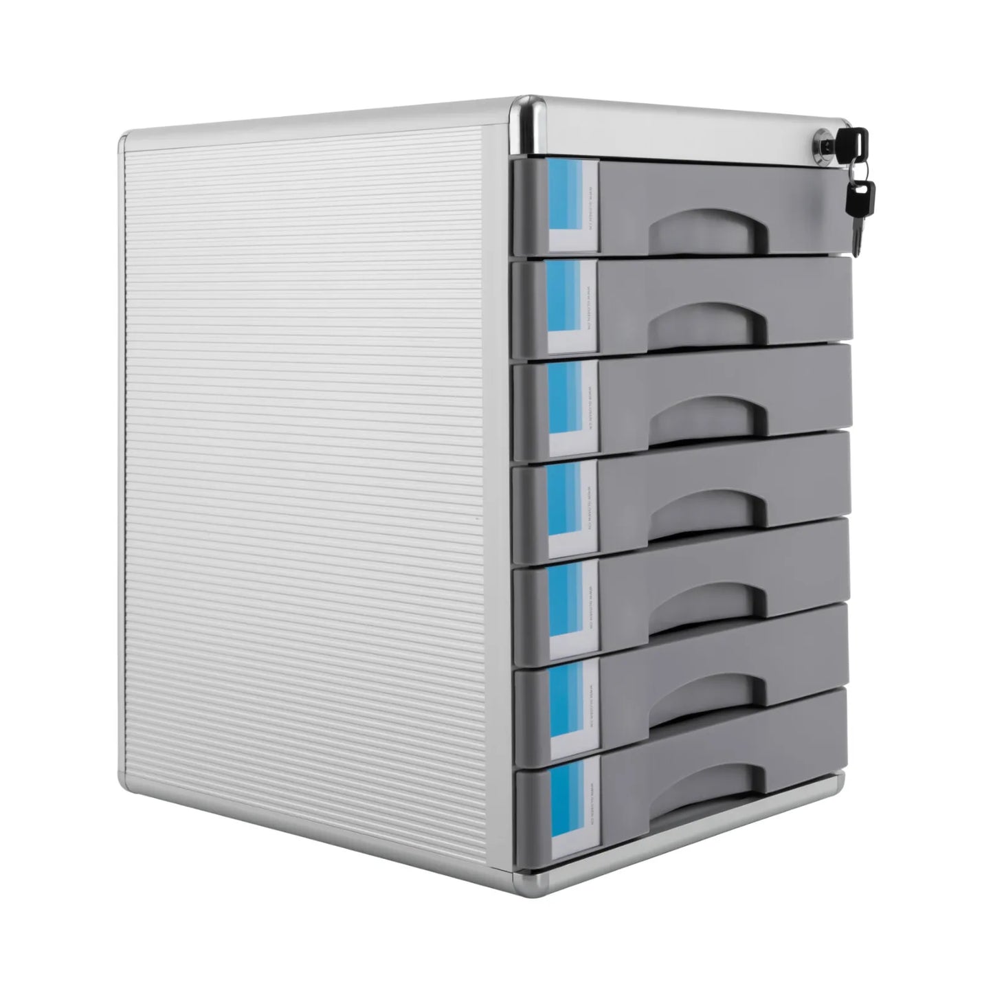 Aluminum Alloy Drawer Organizer With Lockable 7 Compartments For Office