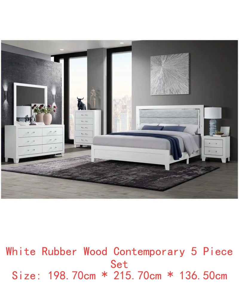 Five Piece Bedroom Set With LED Lighting